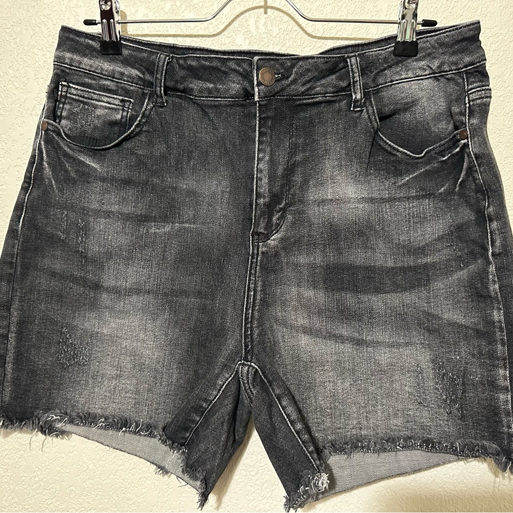 Dark jean shorts